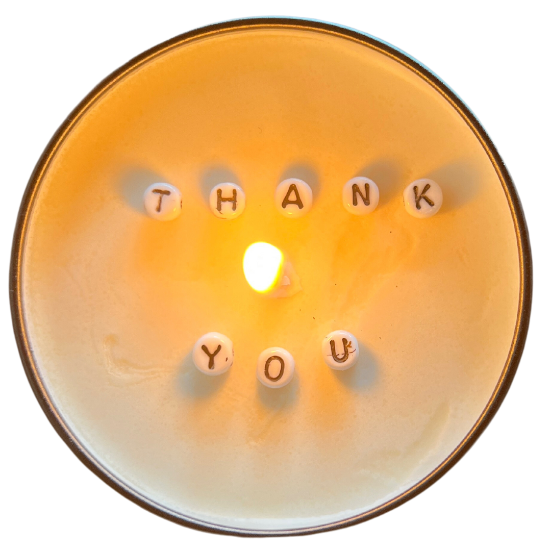 Just Another Fricken Candle Co. | Message in a Candle | Thank You