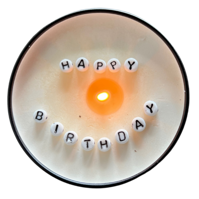 Just Another Fricken Candle Co. | Message in a Candle | Happy Birthday