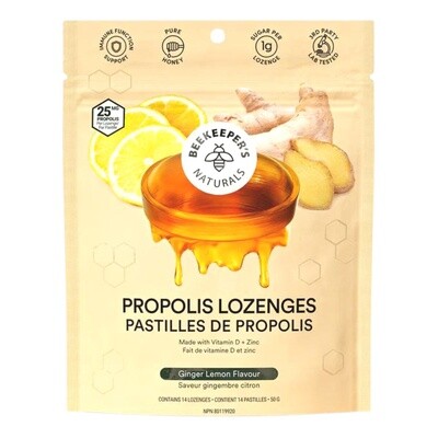 Beekeeper's Naturals | Propolis Lozenges | Lemon Ginger