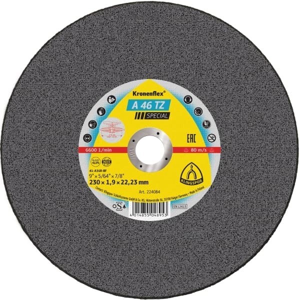 DISCO DE CORTE 9"X 1,9 mm A46TZ  KLINGSPOR