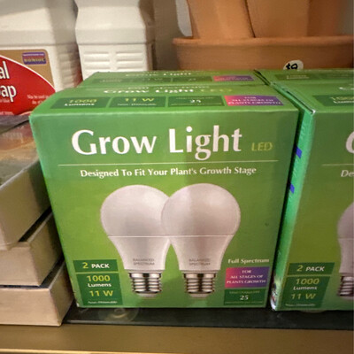 2 Full Spectrum Grow Light- Fits In Any Lamp