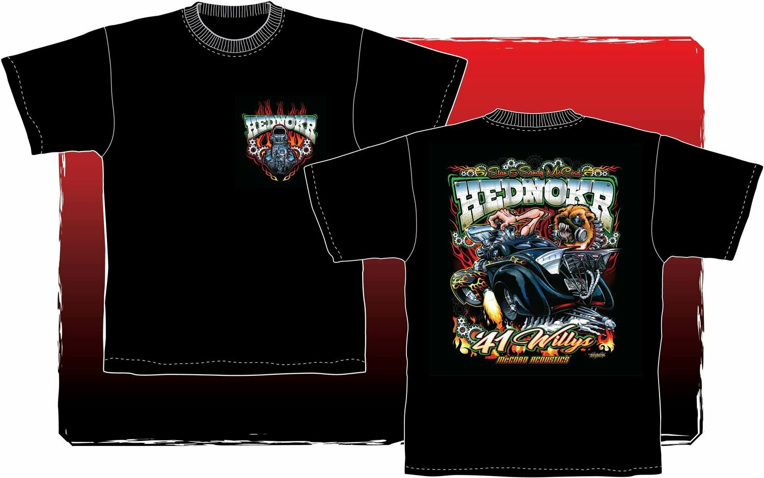 HEDNOKR BLACK COLOR TEE SHIRT