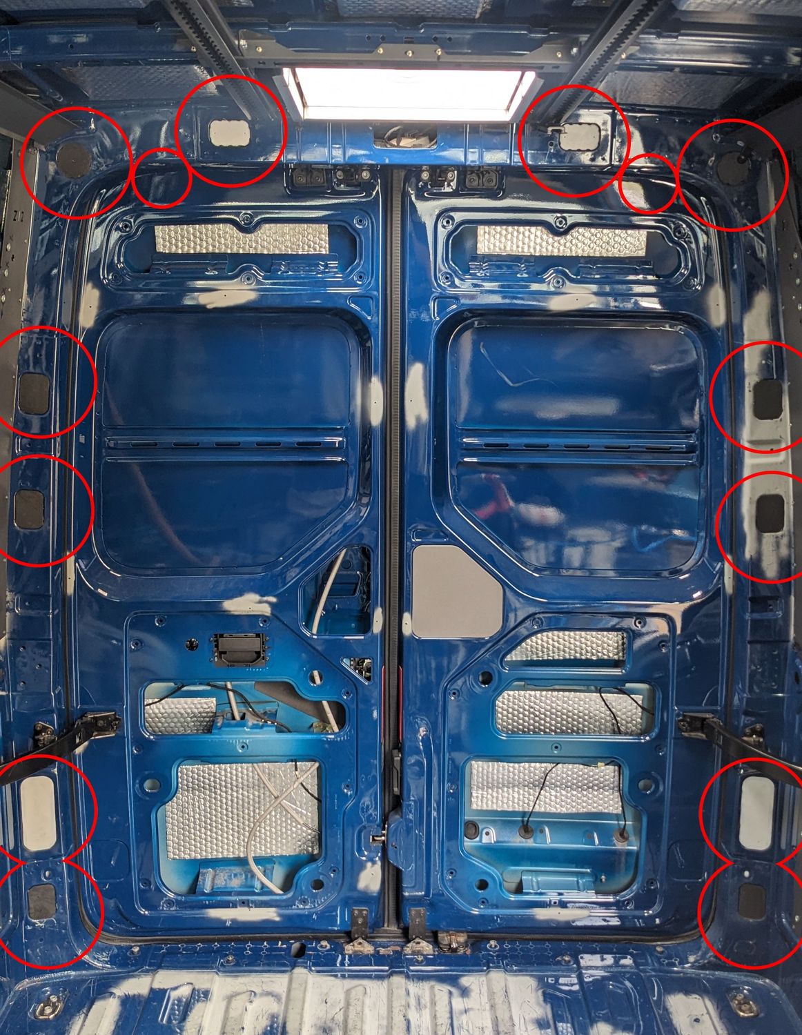 Door Pillar Blanking Plates - VW Crafter (2017 onwards) / MAN TGE (2017 onwards)