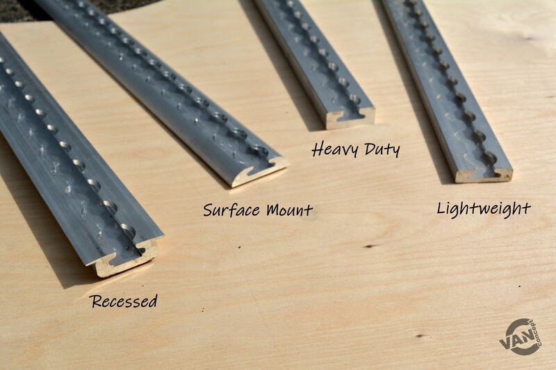 L-Track Cargo Rail - 96" and longer