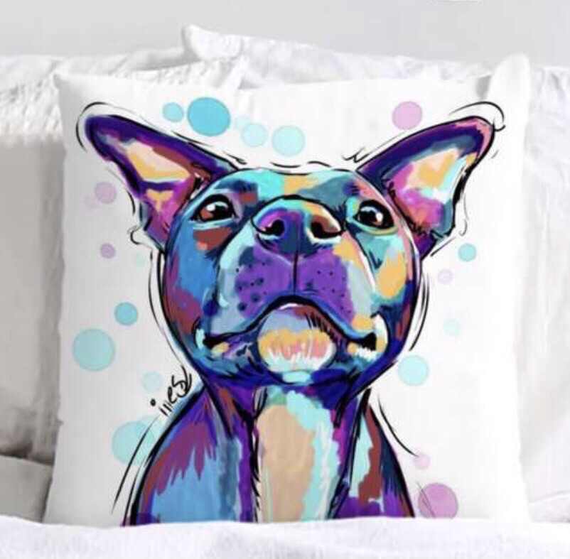 FRENCHIE DECORATIVE PILLOW COVER