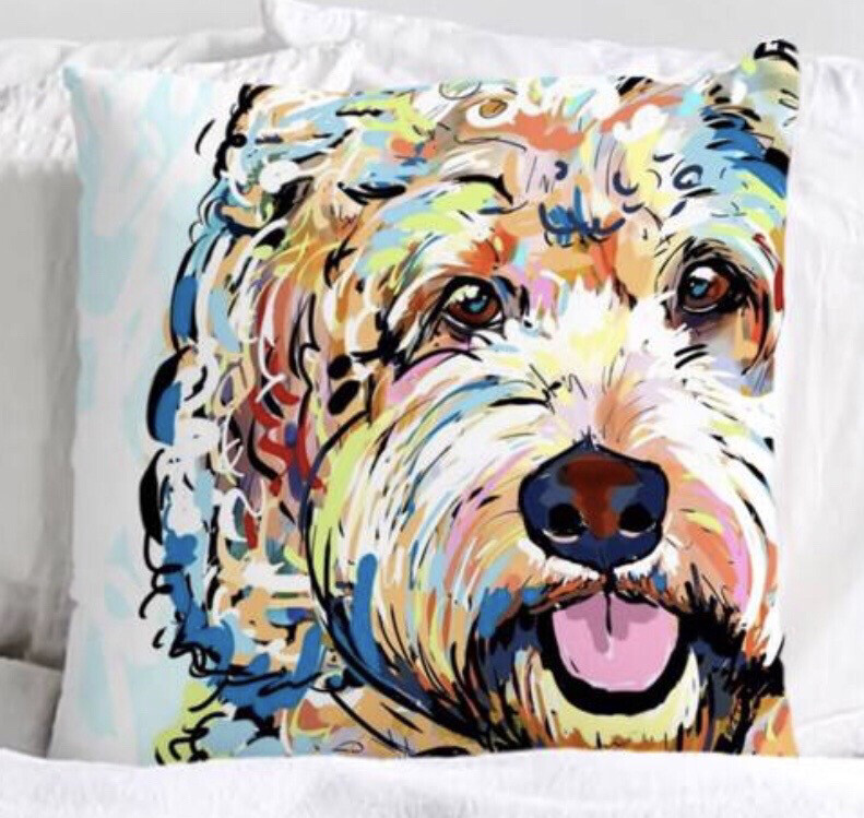 DOG LOVER DECORATIVE PILLOW COVER