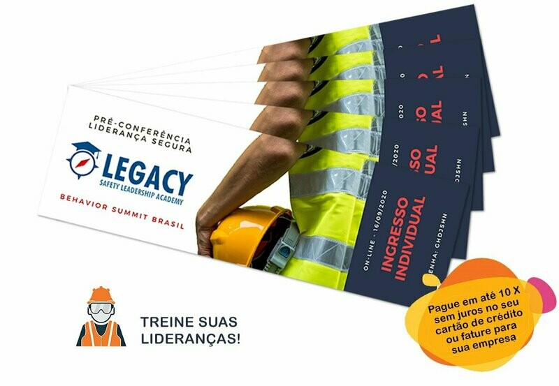 Pacote de 5 ingressos para pré-conferência LIDERANÇA SEGURA - Lote 01