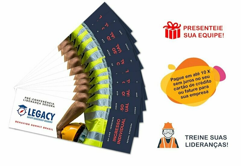 Pacote com 10 ingressos para a pré-conferência LIDERANÇA SEGURA - Lote 01