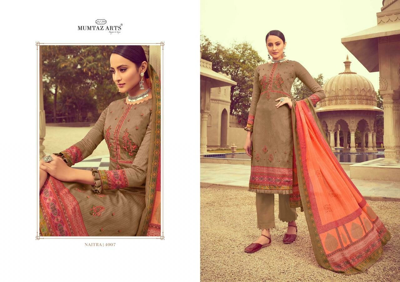 mumtaz arts naitra salwar suit wholesale catalog 8 pcs