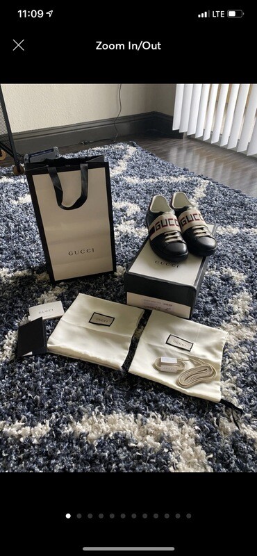 Gucci Ace Jacquard Sneakers 9/9.5