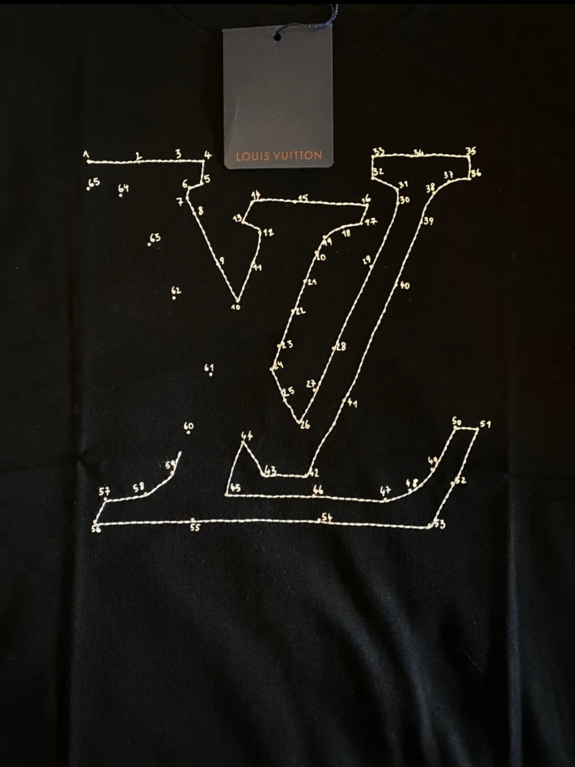 Lv stitch print embroidered sweatshirt hotsell