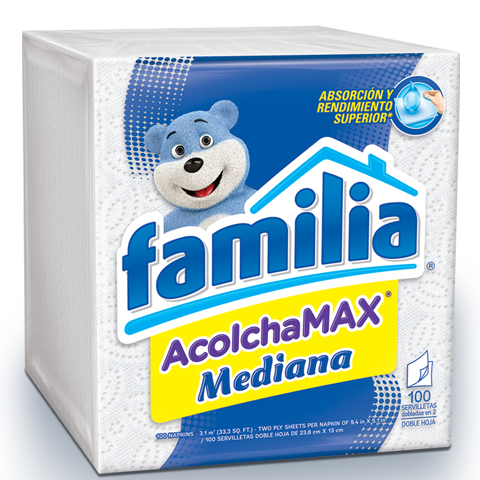 Servilletas Familia Acolchamax Mediana 100 Uds.- S