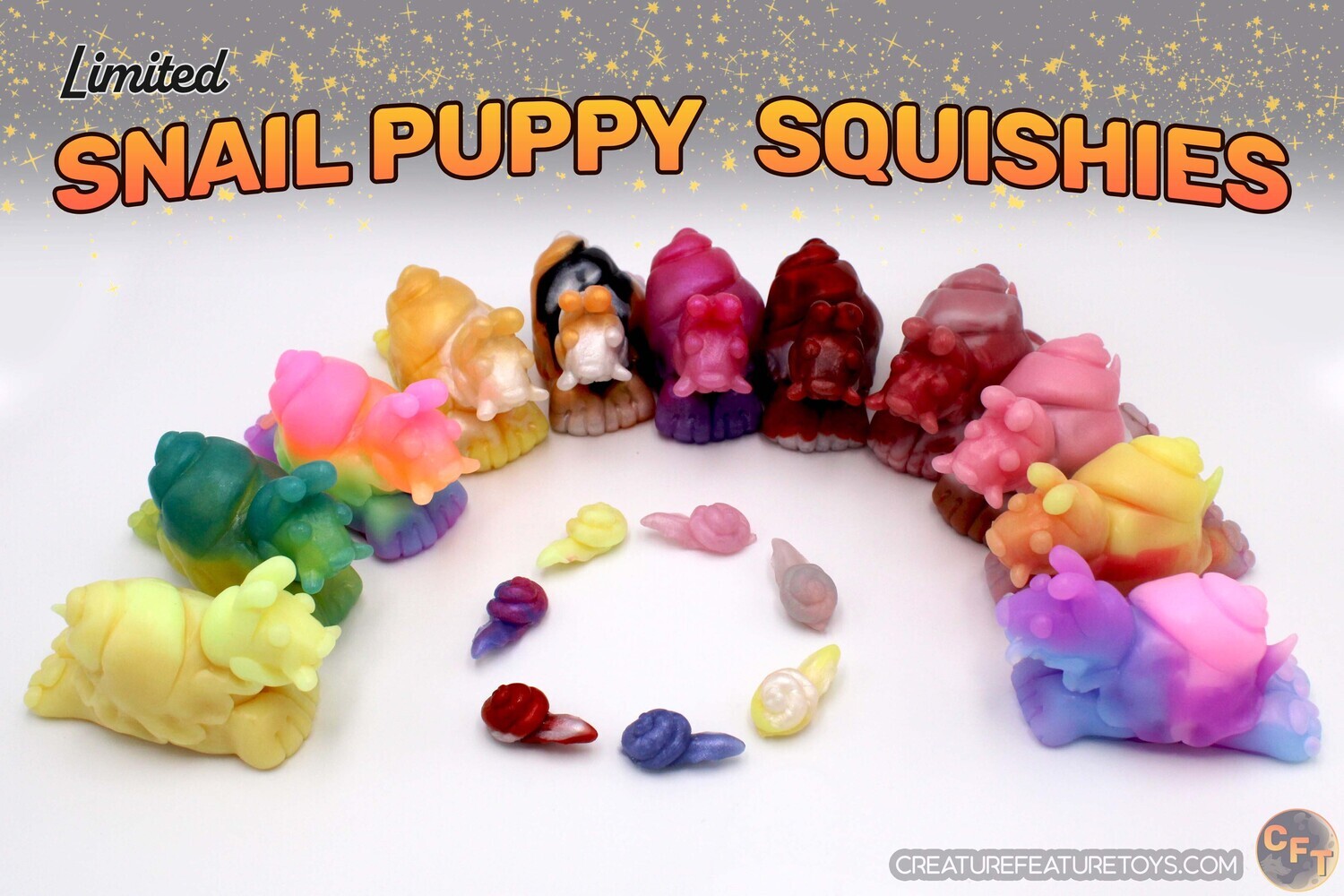 Custom Snail Puppy Squishies
