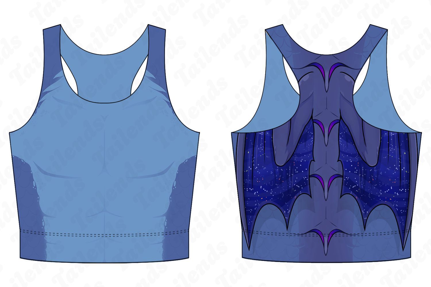 Artemis the Dragon - Racerback Crop