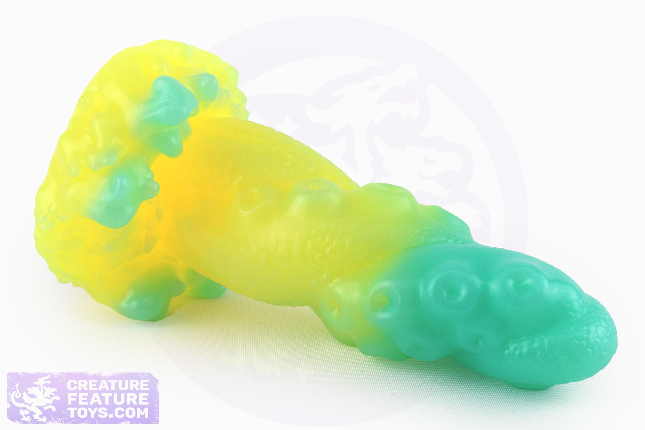 Nori — Shimmery Teal, UV Yellow pour