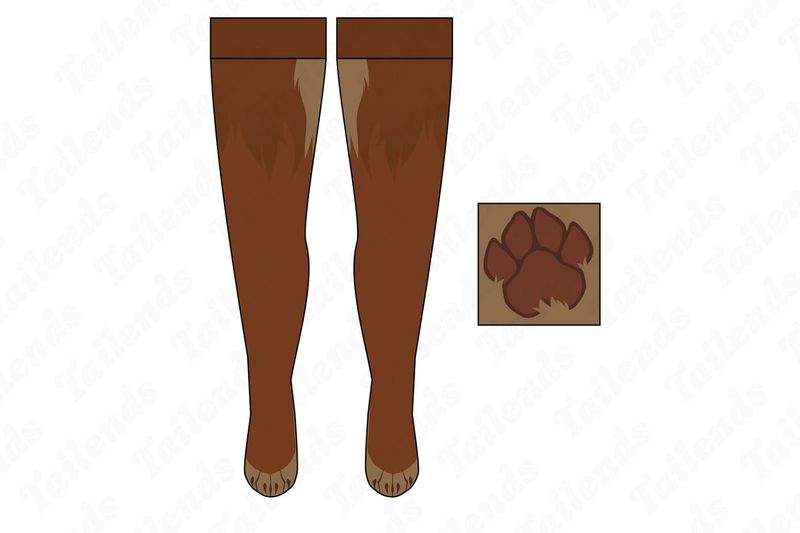 Cyrus the Werewolf - Thigh High Socks