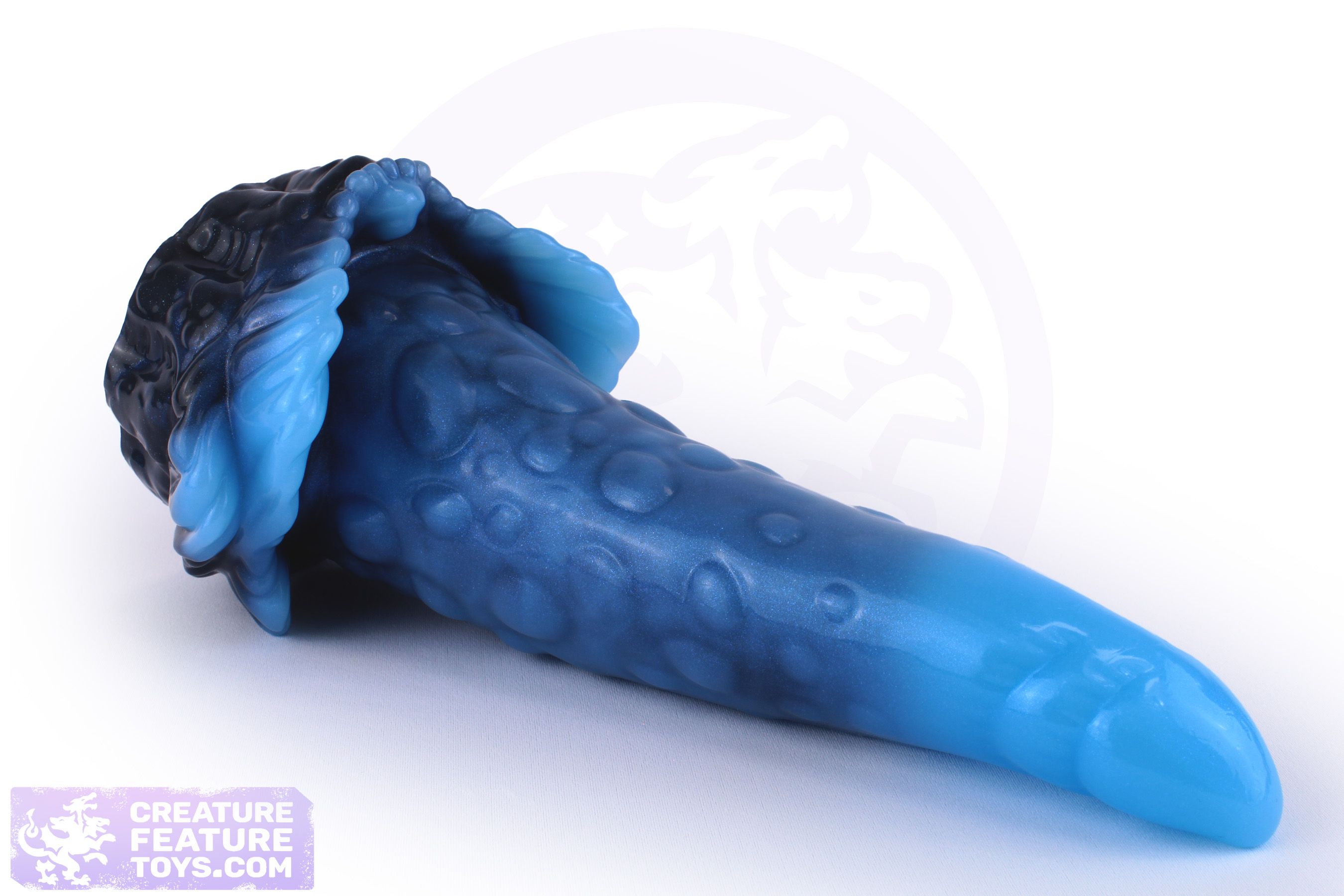 Laguna — Aquamarine, Black with Blue Sparkle pour