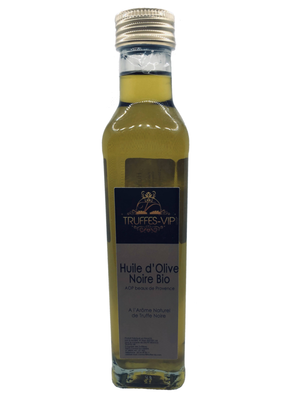 Huile d’olive noire bio à l’arôme naturel de truffe noire