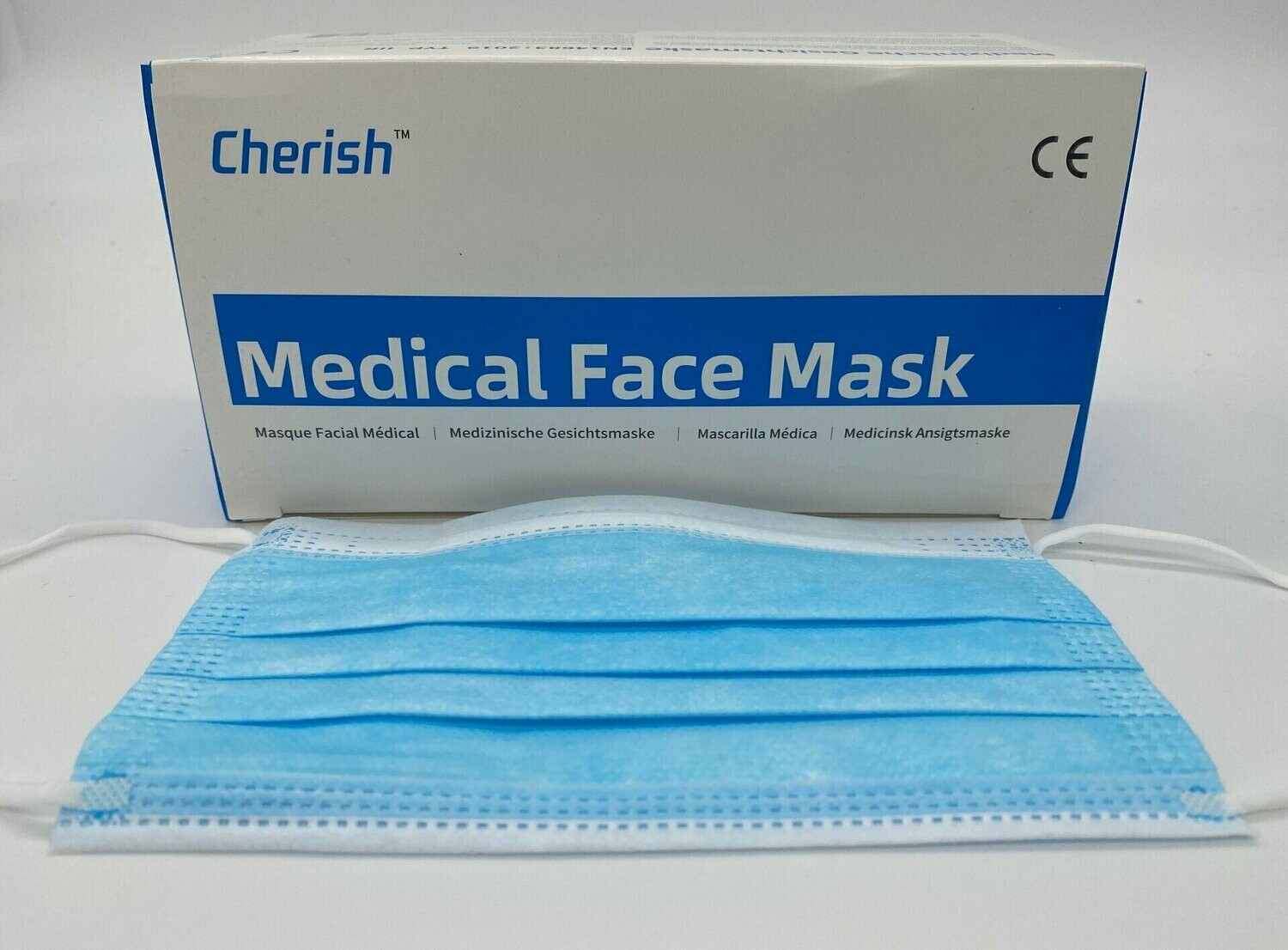 OP-Maske  zertifizert nach EN 14683:2019 Typ 1