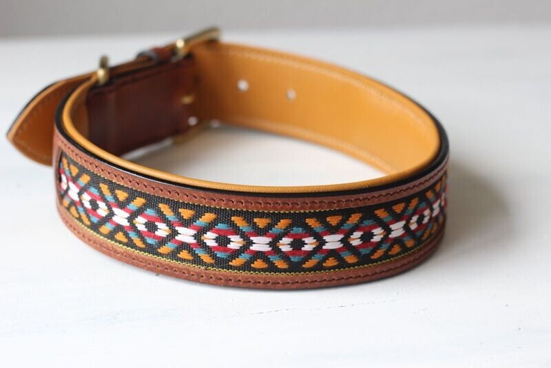 LEATHER COLLAR GAUCHO - NEW