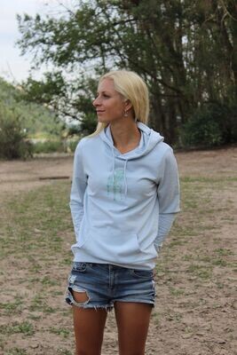 JOY ! colorful hoodie - PALE SKY JOY ! colorful hoodie - PALE SKY