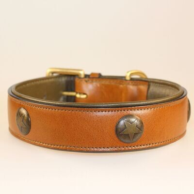 Leder Halsband OUTDOOR STAR - Cognac - SALE