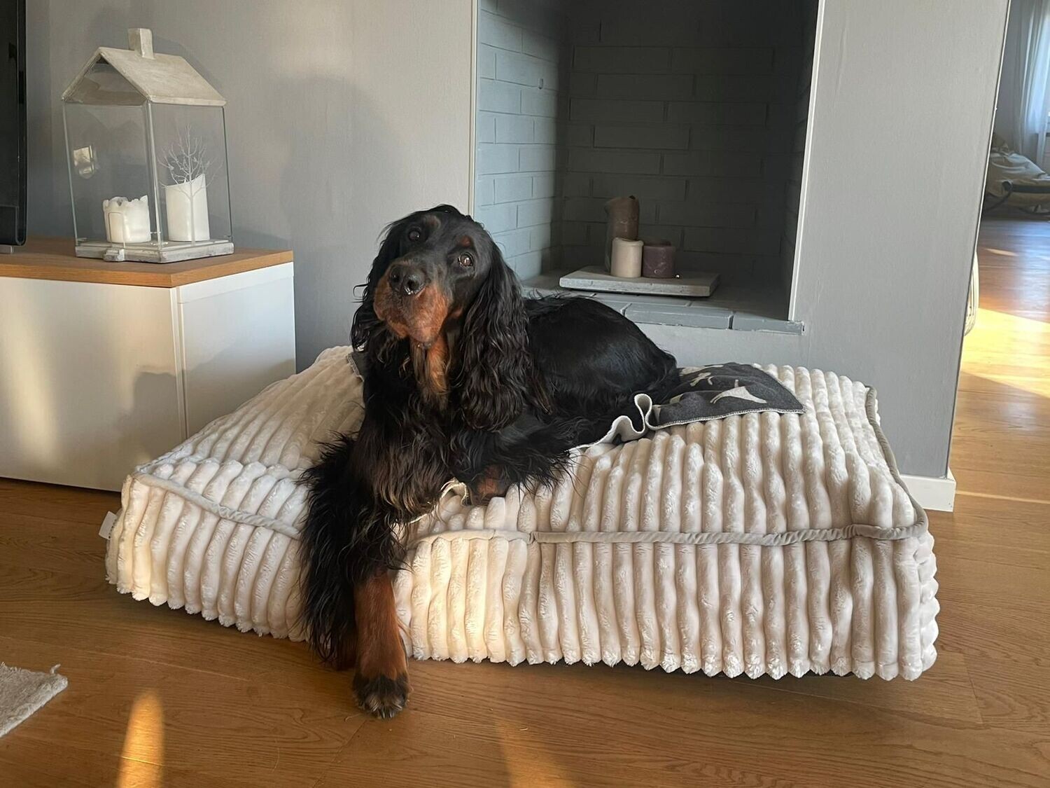Luxus Hundekissen FAKE FUR OFFWHITE