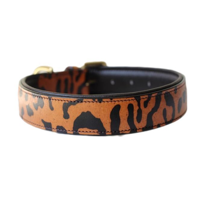 Leder Halsband Cheetah  - AFRICA - LINE -
