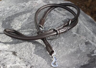 Lederleine  WALNUT BROWN rundgenäht