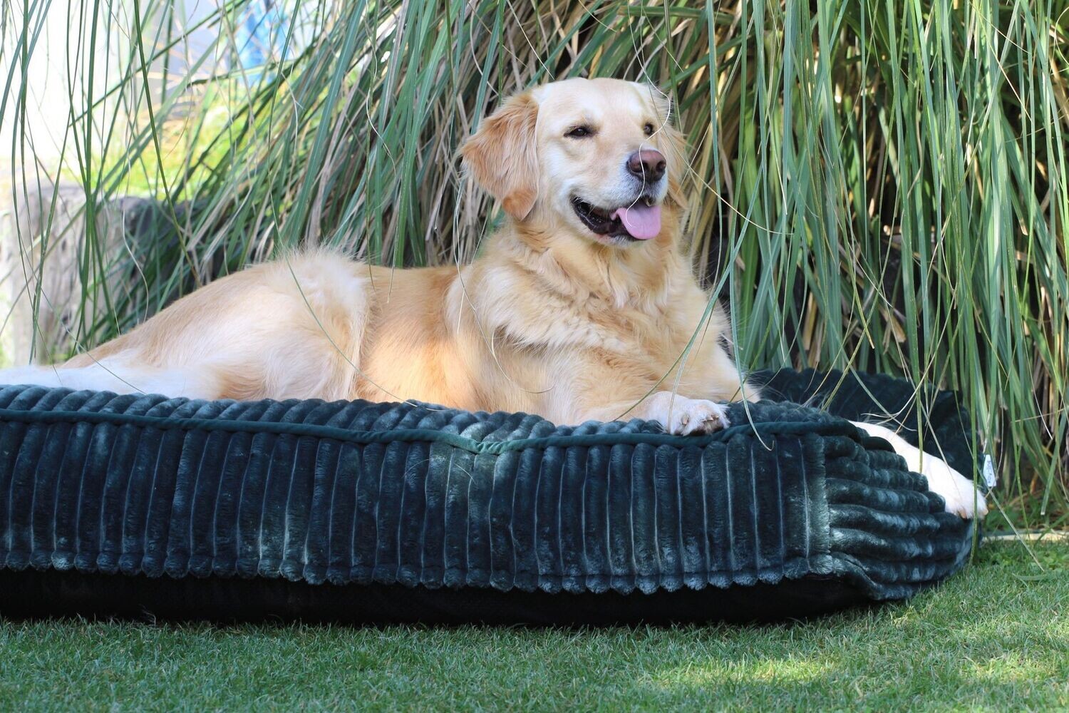 Luxus Hundekissen FAKE FUR GRÜN