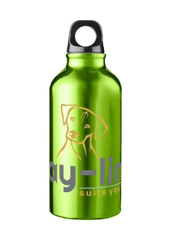 Kay-line Wasserflasche Aluminium  0,4 l mit Karabiner