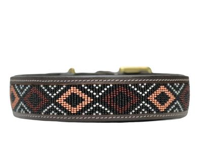 Leder Halsband CREST - new in