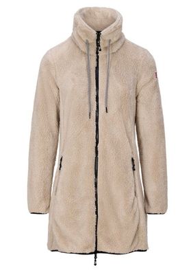 Kuschel Fleece  long Jacke SAND