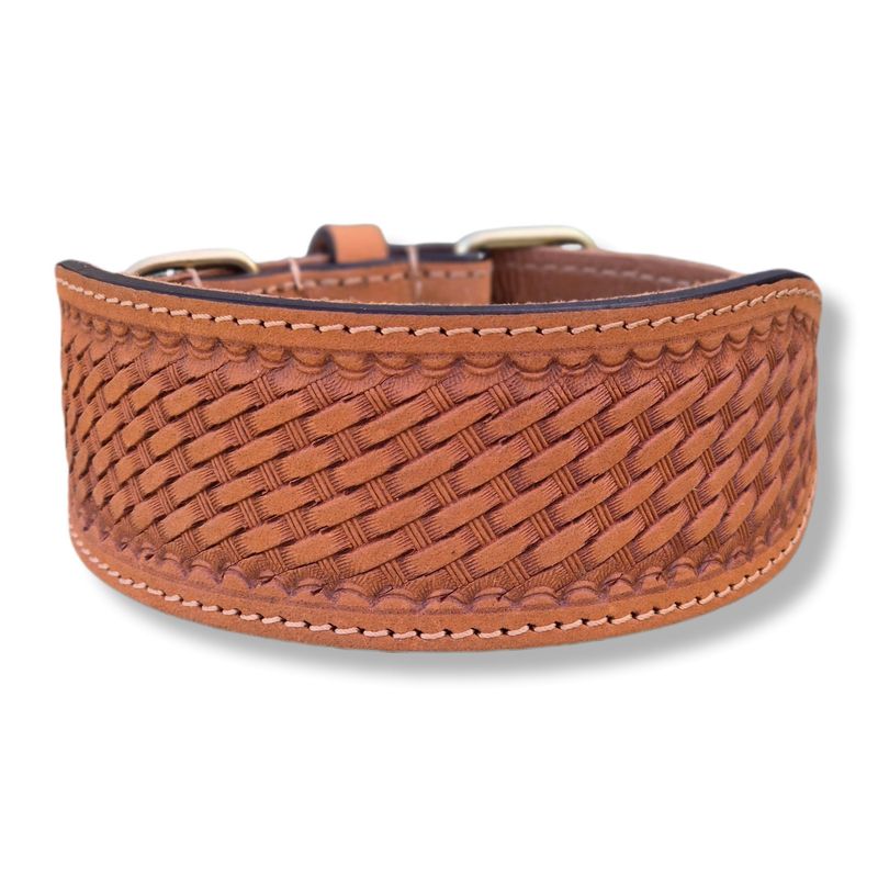 Windhund Leder Halsband SIGNATURE - Sand Tan  -  NEW IN