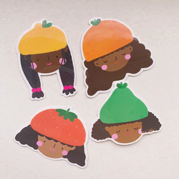 Happy Mart ladies sticker