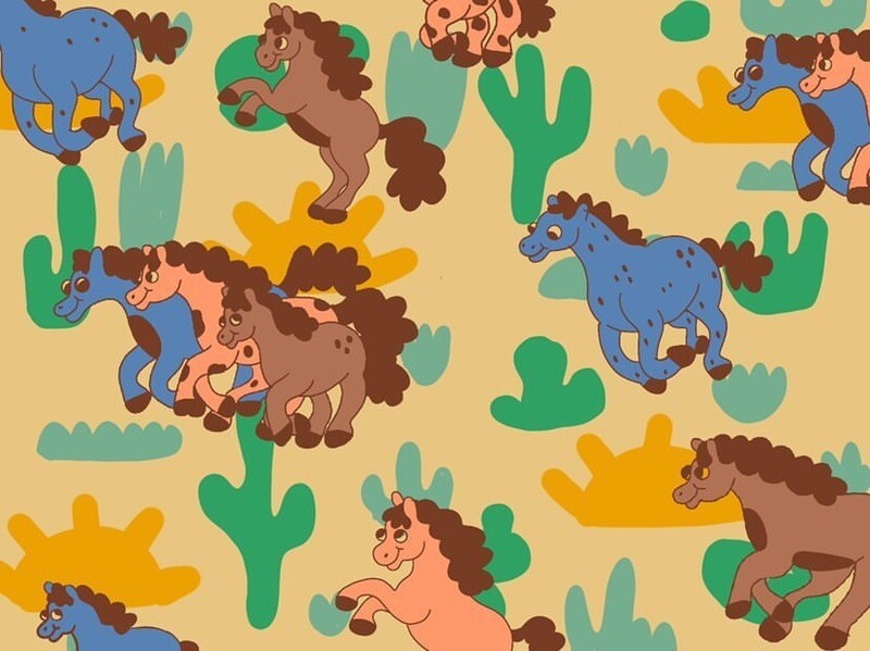 Burger Babie Horse Stampede 12x9