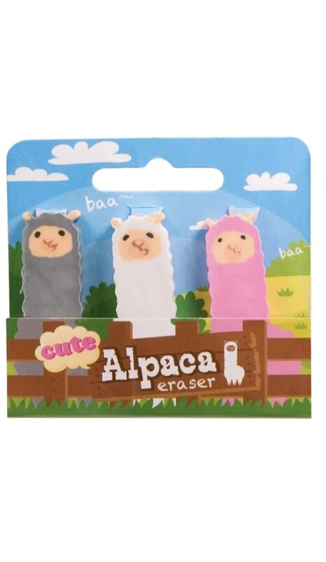 Streamline Alpaca Erasers