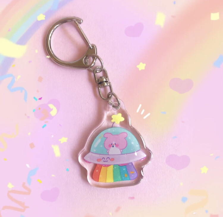 Jellychu Puppy UFO Charm