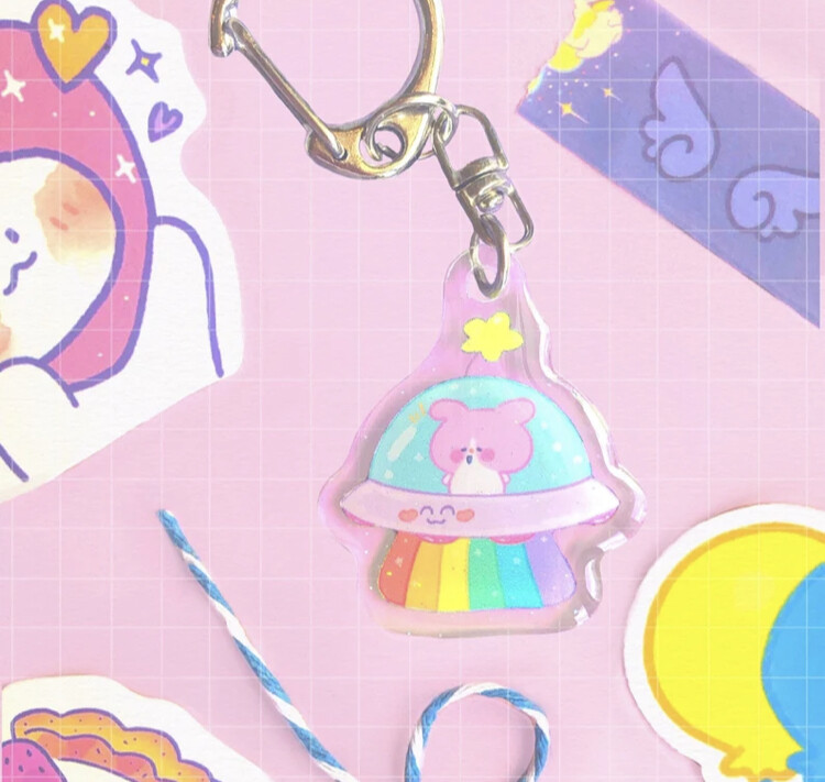 Jellychu Puppy UFO Charm