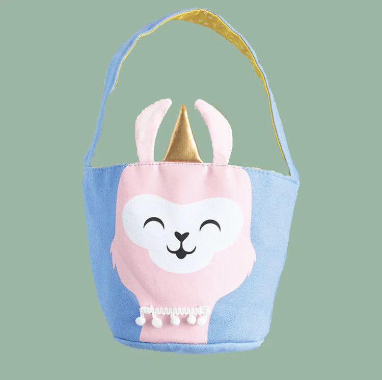 Waste Not Paper Unillama Easter basket