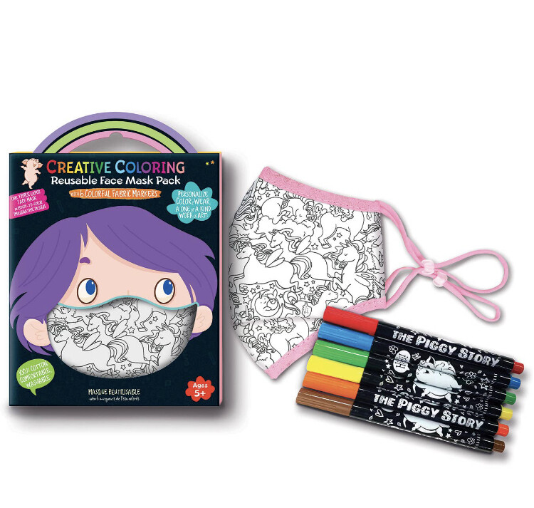 Girl Nation Coloring Face Mask