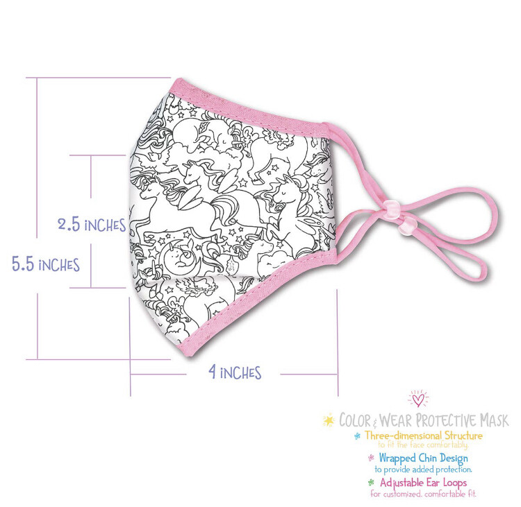Girl Nation Coloring Face Mask