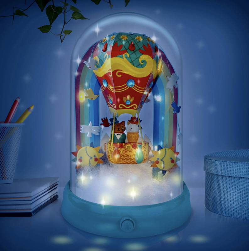 Bright Stripes Hot Air Balloon Dream Jar