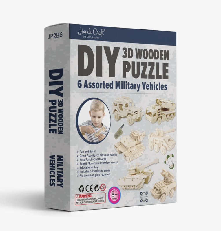 Hands Craft 3D Military Vehicles Puzzles