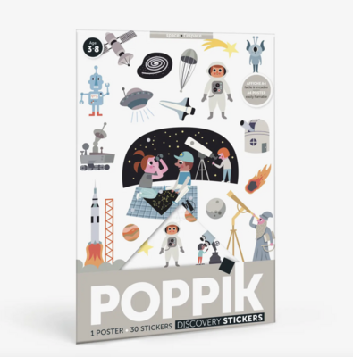 Poppik Space Mini Sticker Poster