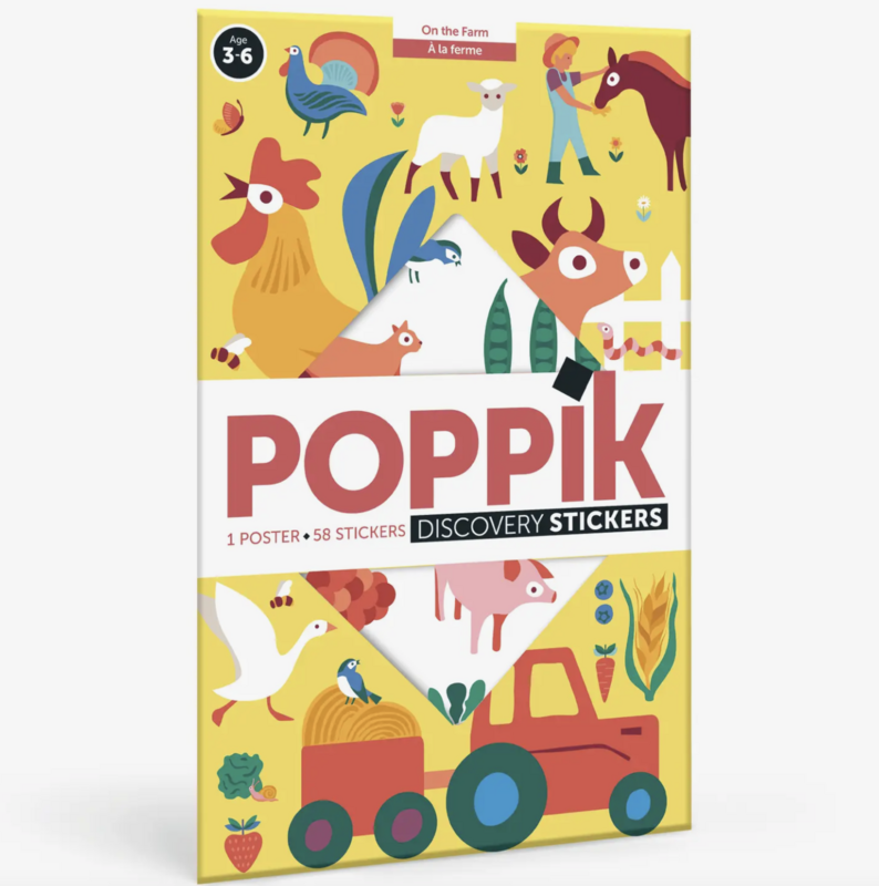 Poppik Farm Sticker Poster