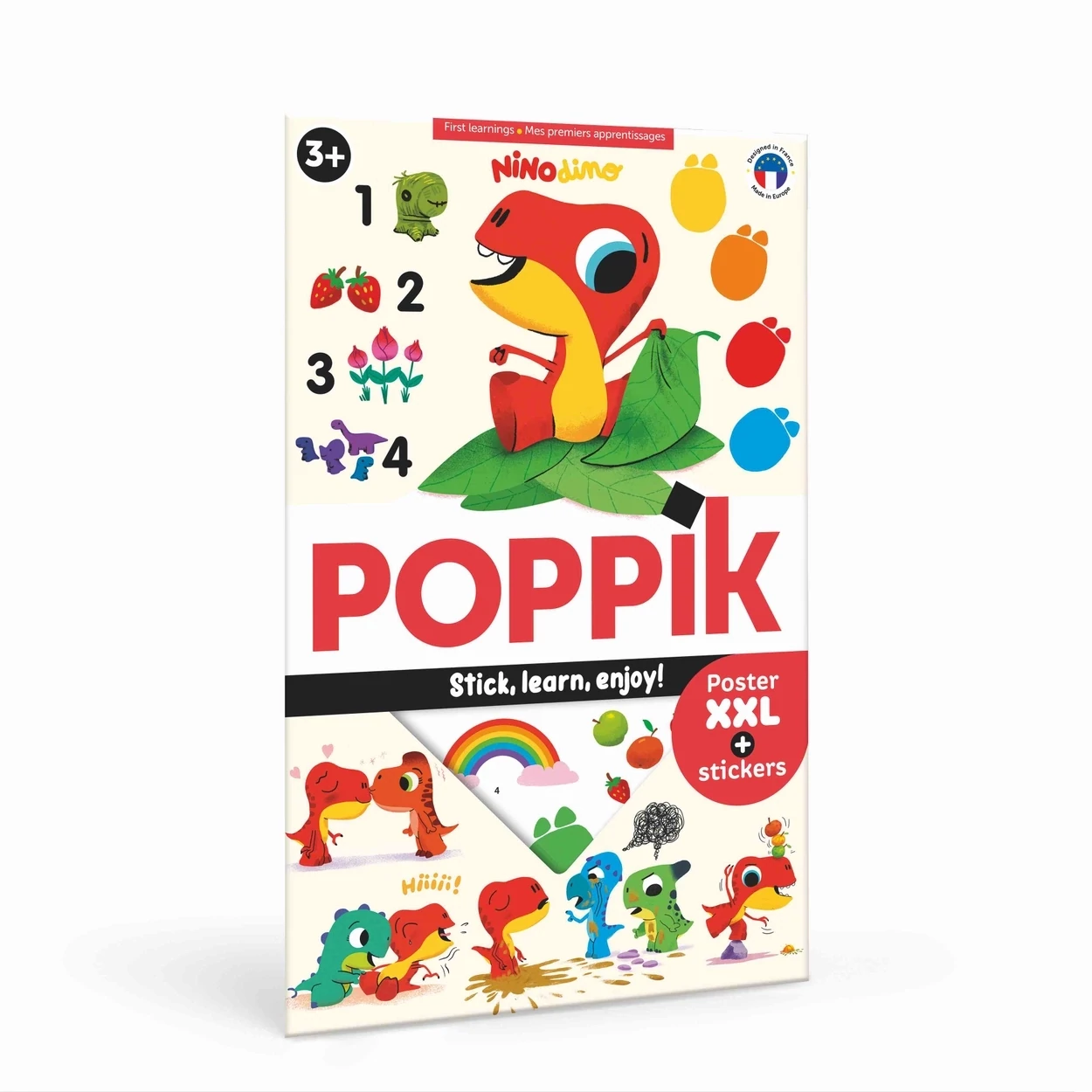 Poppik Nino Dino First Learnings Sticker Poster