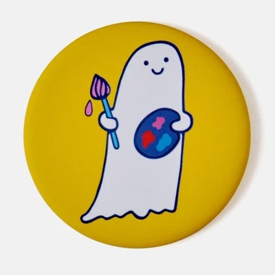 The Good Twin Art Ghost Magnet
