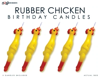 Streamline Rubber Chicken Candles