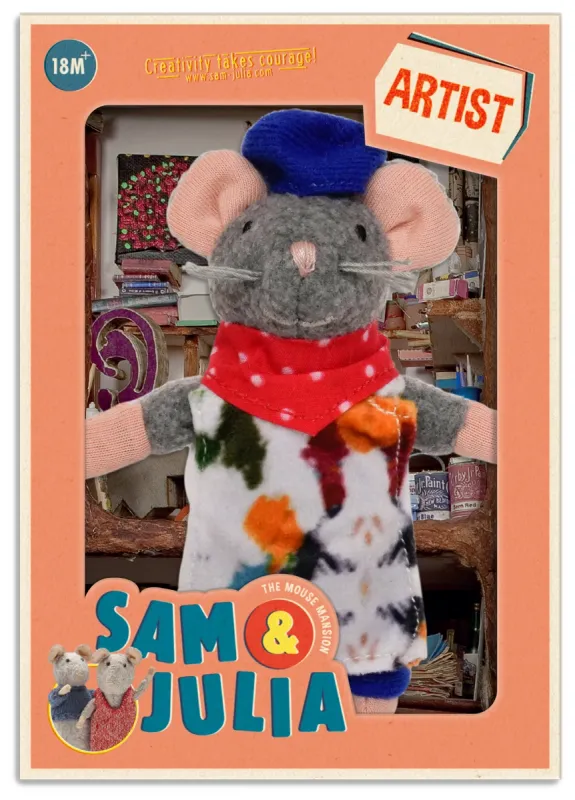 Sam &amp; Julia Artist Plush Mouse
